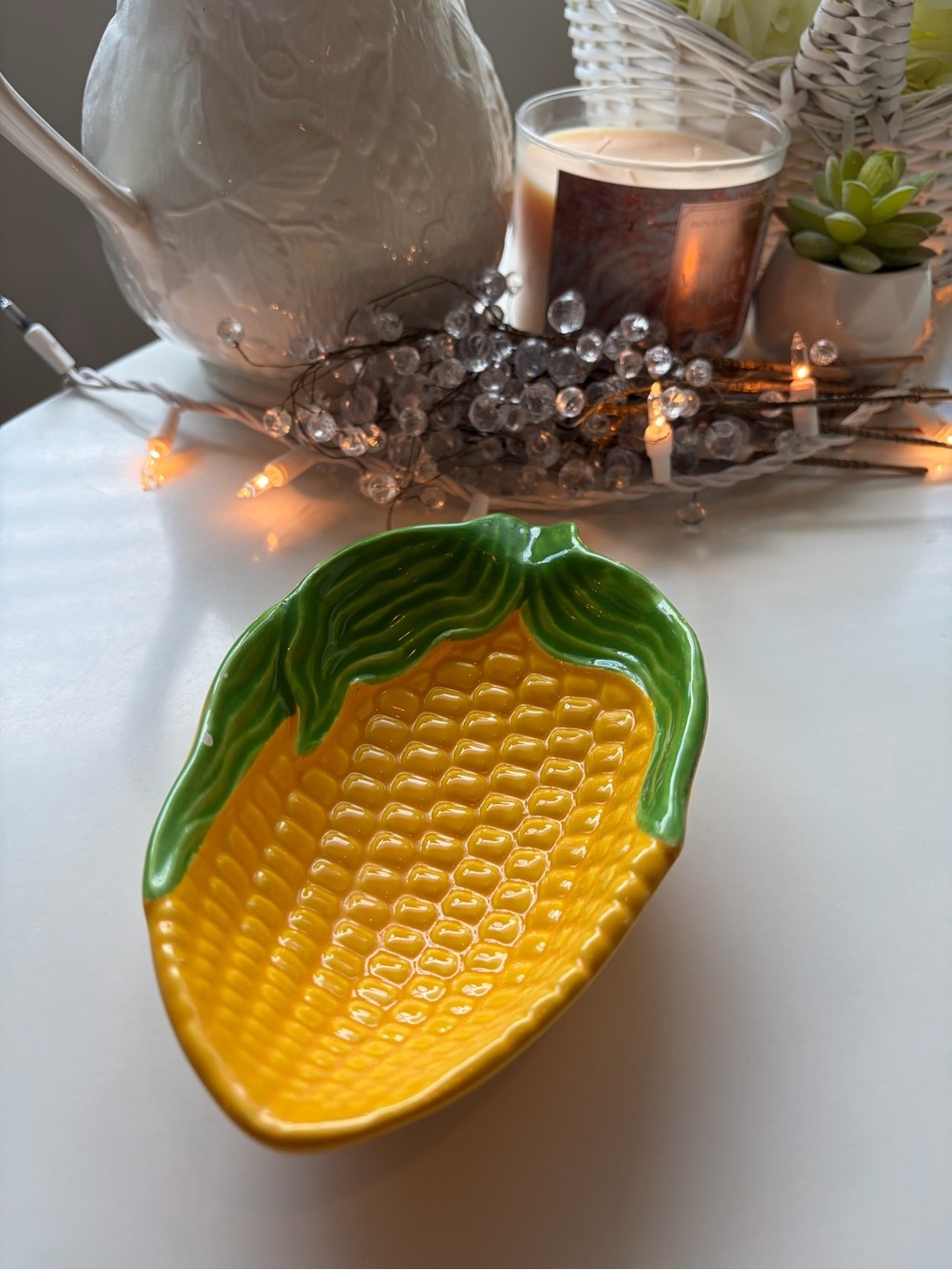 Corn Cob Decorative Plate 🌽